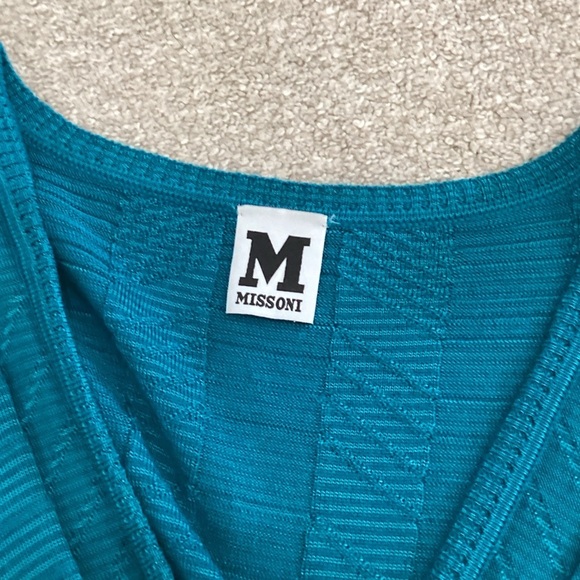 Missoni Turquoise Knit Midi Dress - Picture 2 of 6